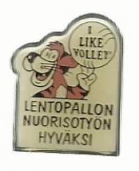 Lentopallo - pinssi rintamerkki