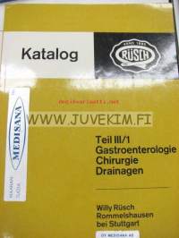 Rüsch Katalog 1967. Teil II. Gastrroentrlogie