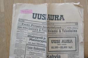 Uusi Aura  15.12.1916   sanomalehti