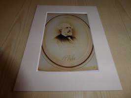 Robert E. Lee, USA:n sisällissota, valokuva, paspiksen koko 15 cm x 20 cm.