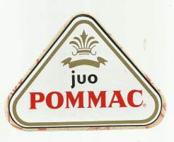 Juo Pommac - tarra  2-puoleinen 13x18 cm