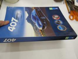 Peugeot 407 2004 -pressikansio, malliston esittelykansio -press kit