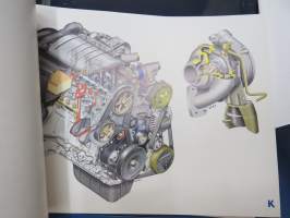 Peugeot 407 2004 -pressikansio, malliston esittelykansio -press kit