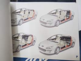 Peugeot 407 2004 -pressikansio, malliston esittelykansio -press kit
