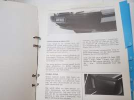 Saab 9000 Turbo 16 Press Information-pressikansio, nelikielinen esittelykansio valokuvineen -press kit with photographs