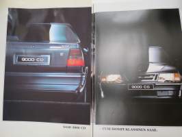 Saab 9000 CD 1988 -myyntiesite / sales brochure