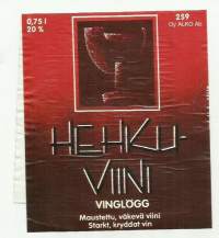 Hehkuviini   Alko nr 259 - viinaetiketti