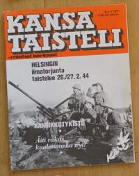 Kansa taisteli - miehet kertovat  1977 nr 4 - Syvärillä,  sotakuvia Kari Suomalainen, Helsinki ilmasodan kohteena, veteraanin testamentti, Toahkain Paveli,