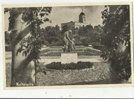 Naantali  Kultaranta   - paikkakuntapostikortti kulkenut 1945