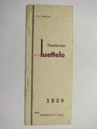 Haastemiesluettelo 1939