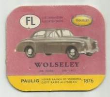 Wolseley - kahvipakettikuva keräilykuva