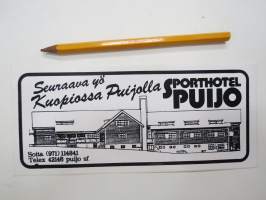 Sporthotel Puijo, Kuopio -tarra / sticker