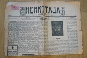 Herättäjä  9.4.  1914 - Kirkollis-yhteiskunnallinen sanomalehti