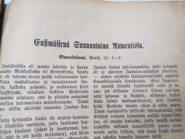 Tohtori Martti Lutheruksen Huone-Postilla. Suomentanut Anton Lilius, 1878 -etulehdellä omistajatieto; &quot;Elin Joensuu - Lahja Bacan perheeltä 1923&quot;