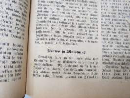 Tohtori Martti Lutheruksen Huone-Postilla. Suomentanut Anton Lilius, 1878 -etulehdellä omistajatieto; &quot;Elin Joensuu - Lahja Bacan perheeltä 1923&quot;