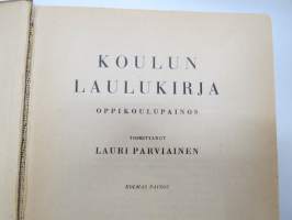 Koulun laulukirja 1939, kaikki laulujen nimet näkyvät tuotekuvissa -song book