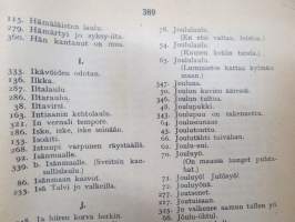 Koulun laulukirja 1939, kaikki laulujen nimet näkyvät tuotekuvissa -song book