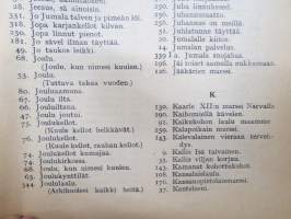 Koulun laulukirja 1939, kaikki laulujen nimet näkyvät tuotekuvissa -song book