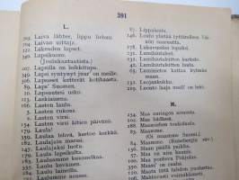 Koulun laulukirja 1939, kaikki laulujen nimet näkyvät tuotekuvissa -song book