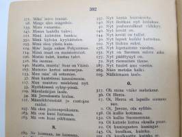 Koulun laulukirja 1939, kaikki laulujen nimet näkyvät tuotekuvissa -song book