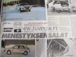 Vauhdin maailma 1988 nr 1 -mm. Formula 1 jousitus: Aktiivijousitus huomispäivän sana, CAR-PARTS ralli, Esittelyssä Paris-Dakar kalustoa, Tokyon autonäyttely,