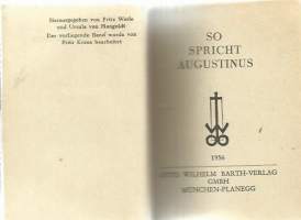 So spricht Augustinus (Minibuch)