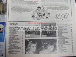 Vauhdin Maailma 1988 nr 3 -mm. Ruotsin MM-ralliRalli EM -87, A-ryhmän viritystiedettä, VM maistelee Jawa 350 -Scorpion 21 Saimaan sikari -Fiat Tipo -Citroen BX 19