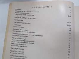 Massey-Ferguson MF 66C pyöräkuormaaja käyttö ja huolto / käyttöohjekirja -operator´s manual in finnish
