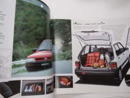Subaru Justy 4WD -myyntiesite / sales brochure
