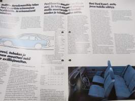 Ford Escort 1981 -myyntiesite / sales brochure