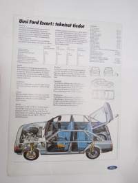 Ford Escort 1981 -myyntiesite / sales brochure