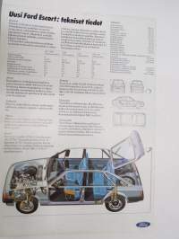 Ford Escort 1981 -myyntiesite / sales brochure