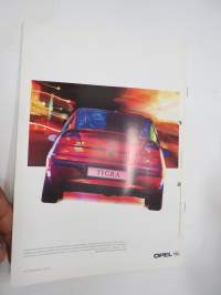 Opel Tigra 1995 -myyntiesite / sales brochure