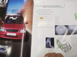 Opel Agila 2000 -myyntiesite / sales brochure