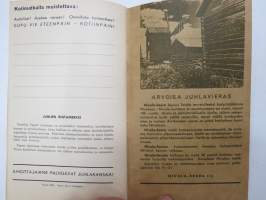 Herättäjäjuhlat Nivala 5-7.7.1966 Juhlaopas - Käsiohjelma -religious meeting, program and guide