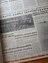 Suomen Sosiaalidemokraatti -lehti kansissa ajalta 1.9.-31.10.1961