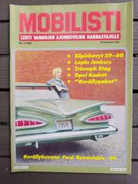 MOBILISTI - lehti vanhojen ajoneuvojen harrastajille 1/1991.