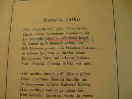 Juhlalaulu, runo ja ohjelma Porin Lyseon 50-vuotisjuhla 14.-15.9.1929