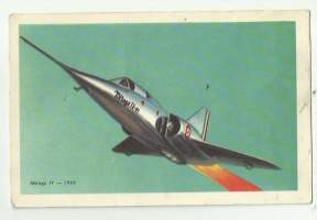 Mirage 1960   lentokone  postikortti  - lentokonepostikortti kulkematon