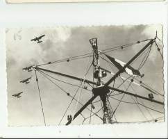 French Naval planes   lentokone  postikortti  - lentokonepostikortti kulkematon