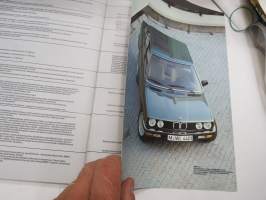 BMW 518, 520i, 525i, 528i 1981 -myyntiesite / sales brochure