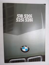 BMW 518, 520i, 525i, 528i 1982 -myyntiesite / sales brochure