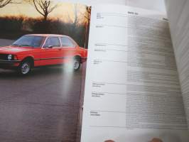 BMW 316, 318, 320, 323i 1978 -myyntiesite / sales brochure