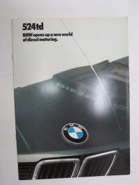 BMW 524td 1983 -myyntiesite / sales brochure