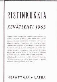 Ristinkukkia, 1965. Heränneen kansan äänenkannattaja. Katso sisältö kuvista.