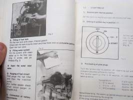 Solé Diesel engine Mini - 14, Instruction Manual and Parts List -dieselmoottori, käyttöohjekirja ja varaosaluettelo englanniksi