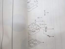 Solé Diesel engine Mini - 14, Instruction Manual and Parts List -dieselmoottori, käyttöohjekirja ja varaosaluettelo englanniksi