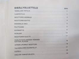 Chrysler Outboards 4 hv perämoottori käyttöohjekirja - 4 hk utombordsmotor instruktionsbok