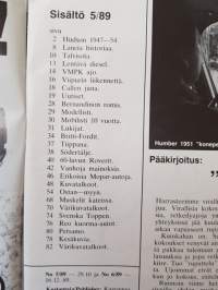 MOBILISTI - lehti vanhojen ajoneuvojen harrastajille 5/1989.