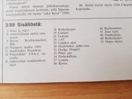 MOBILISTI - lehti vanhojen ajoneuvojen harrastajille 3/1989.